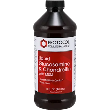 Liquid Glucosamine & Chondroin MSM 16 oz by Protocol For Life Balance