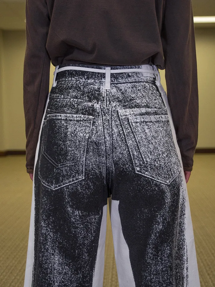 Maison Margiela MM6 Wide Leg Denim Trouser