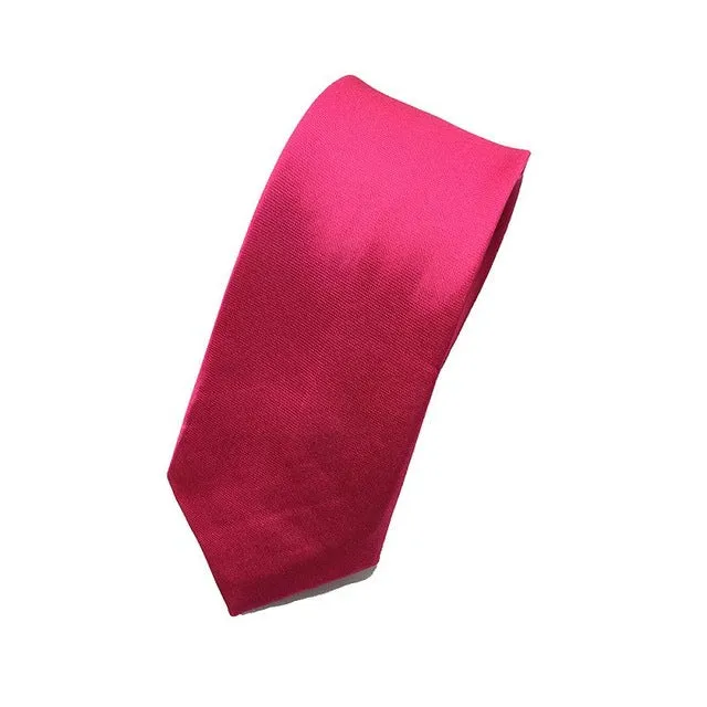 Mantieqingway Men Tie Wedding Skinny Necktie Female Narrow Solid Color Polyester Ties for Men Necktie Gravata Slim Tie Cravat