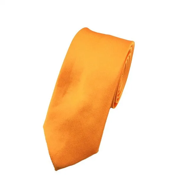 Mantieqingway Men Tie Wedding Skinny Necktie Female Narrow Solid Color Polyester Ties for Men Necktie Gravata Slim Tie Cravat