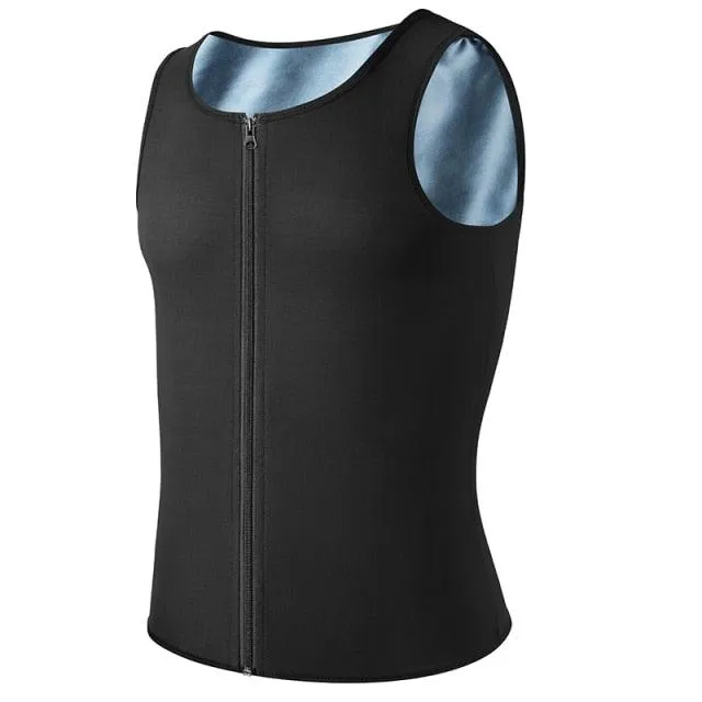 Men Waist Trainer Vest Neoprene Sauna Heat Trapping Suit Corset Mens Body Shaper Zipper Tank Top Weight Loss Workout Shirt(FHM1)(1U101)(1U9)(F101)