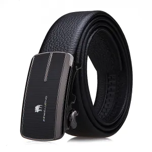 Men's Inner Automatic Buckle Leather Belt Pure Men's Business Belt