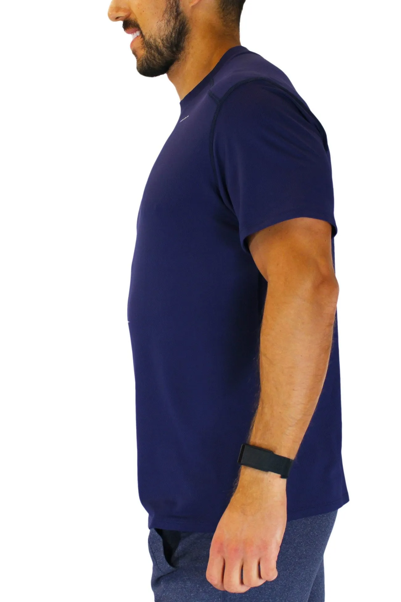 Men's Versatex Canyon Short Sleeve Running Shirt - Navy