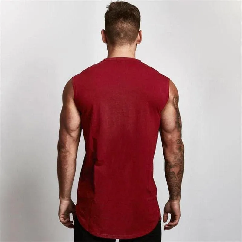 Muscle guy Brand Gyms Clothing Workout Sleeveless Shirt - Tank Top Men Bodybuilding Fitness - Mens Sportwear (TM7)(1U101)(1U100)