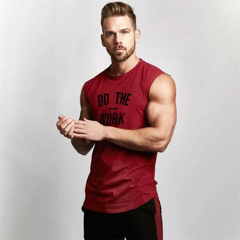 Muscle guy Brand Gyms Clothing Workout Sleeveless Shirt - Tank Top Men Bodybuilding Fitness - Mens Sportwear (TM7)(1U101)(1U100)