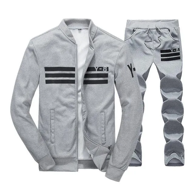 New Autumn Men Set - Quality Sweatshirt   Pants Tracksuit - Sporting Sweat Suits Mens Sportswear Sets (TM9)