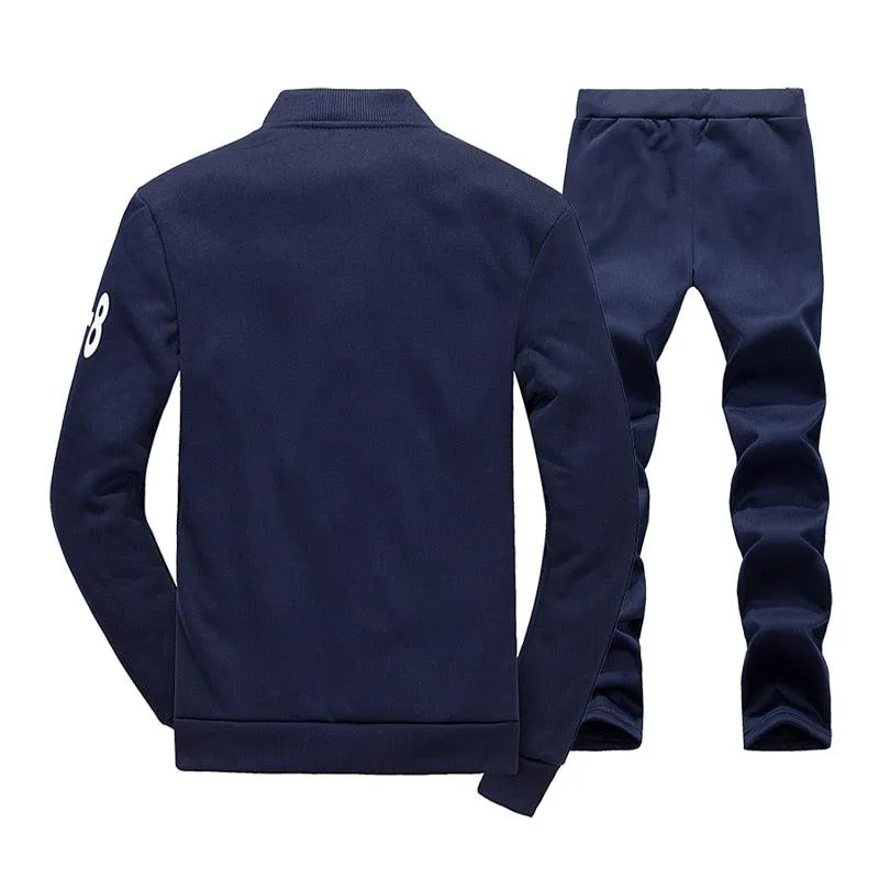 New Autumn Men Set - Quality Sweatshirt   Pants Tracksuit - Sporting Sweat Suits Mens Sportswear Sets (TM9)