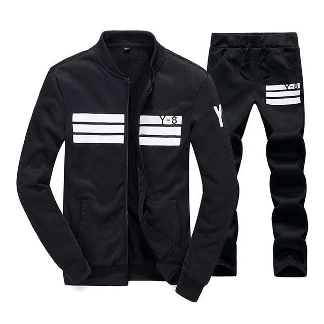 New Autumn Men Set - Quality Sweatshirt   Pants Tracksuit - Sporting Sweat Suits Mens Sportswear Sets (TM9)