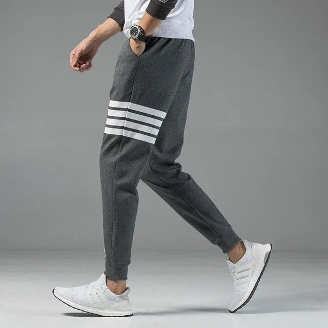 New Men's Casual Sweatpants - Solid High Street Trousers - Men Joggers Oversize Pants (TG4)(F9)