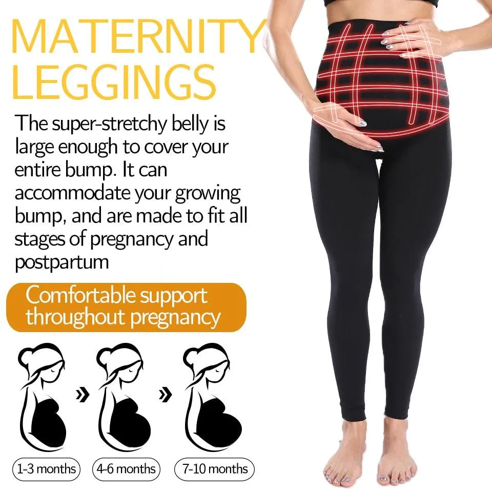 Nice Maternity Leggings - High Waist Belly Support - Leggings for Pregnant Women - Pregnancy Skinny Pants Body Shaping Postpartum Trousers (D6)(2Z7)(F6)(1U4)(7Z2)