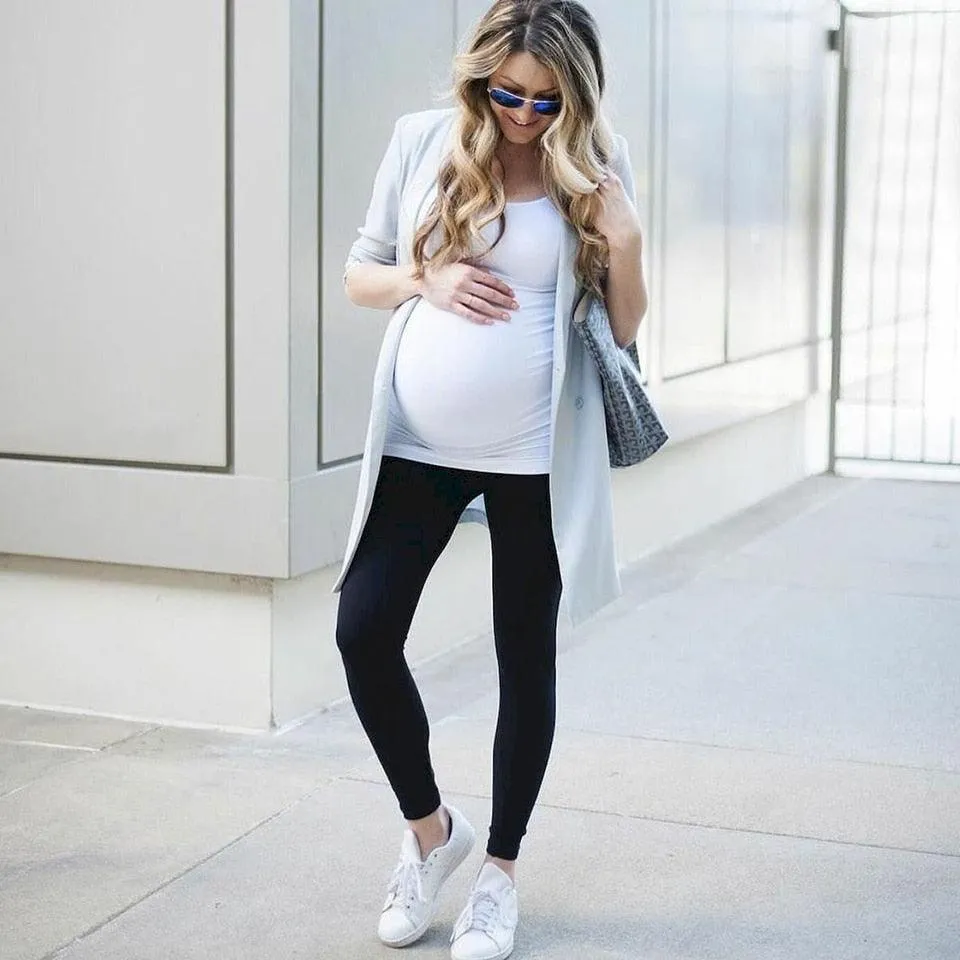 Nice Maternity Leggings - High Waist Belly Support - Leggings for Pregnant Women - Pregnancy Skinny Pants Body Shaping Postpartum Trousers (D6)(2Z7)(F6)(1U4)(7Z2)