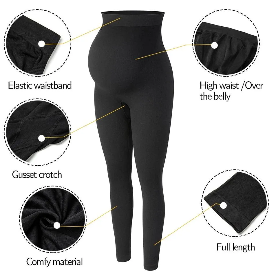 Nice Maternity Leggings - High Waist Belly Support - Leggings for Pregnant Women - Pregnancy Skinny Pants Body Shaping Postpartum Trousers (D6)(2Z7)(F6)(1U4)(7Z2)