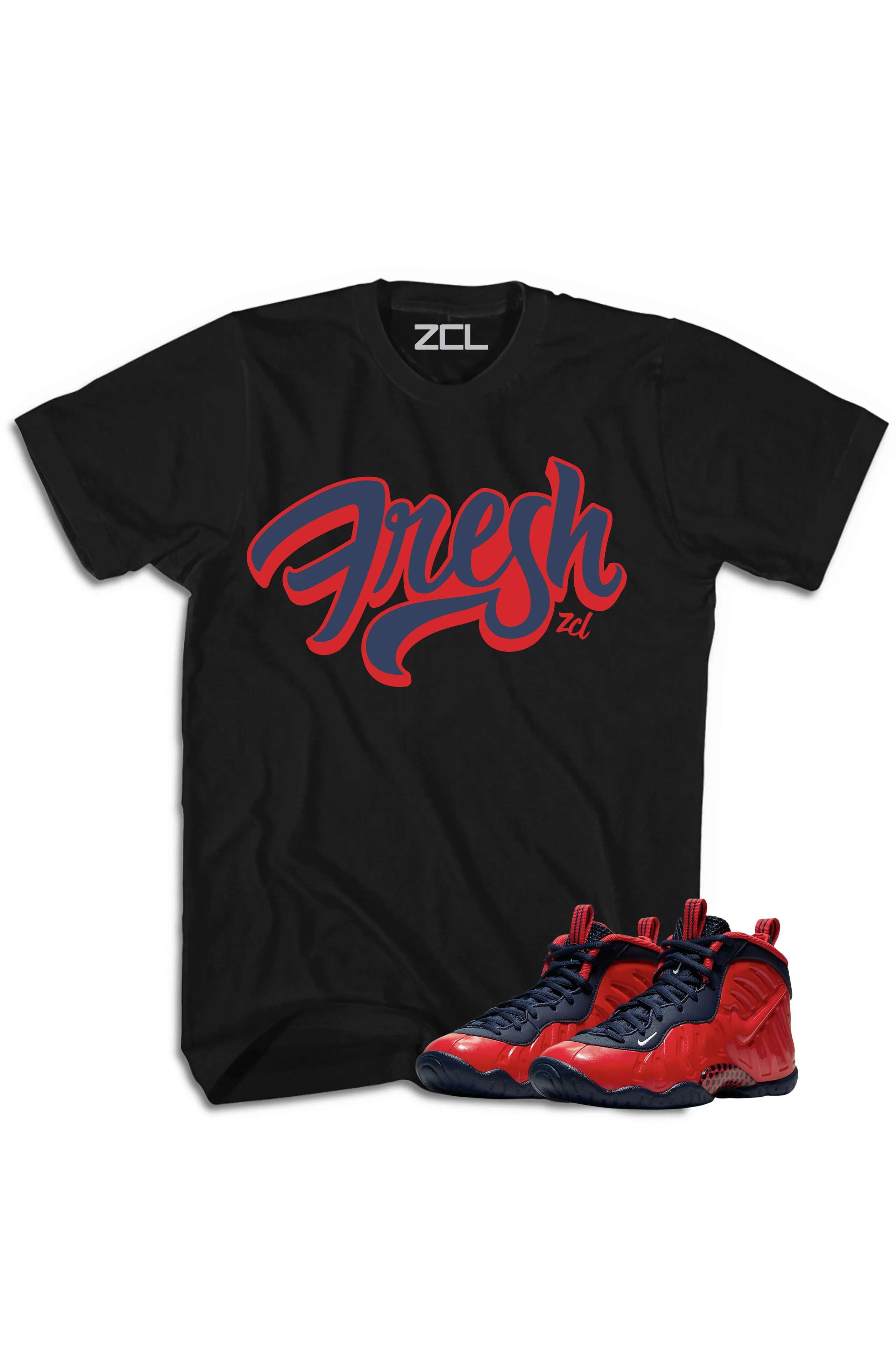 Nike Air Foamposite Pro USA "Fresh" Tee (Crimson)