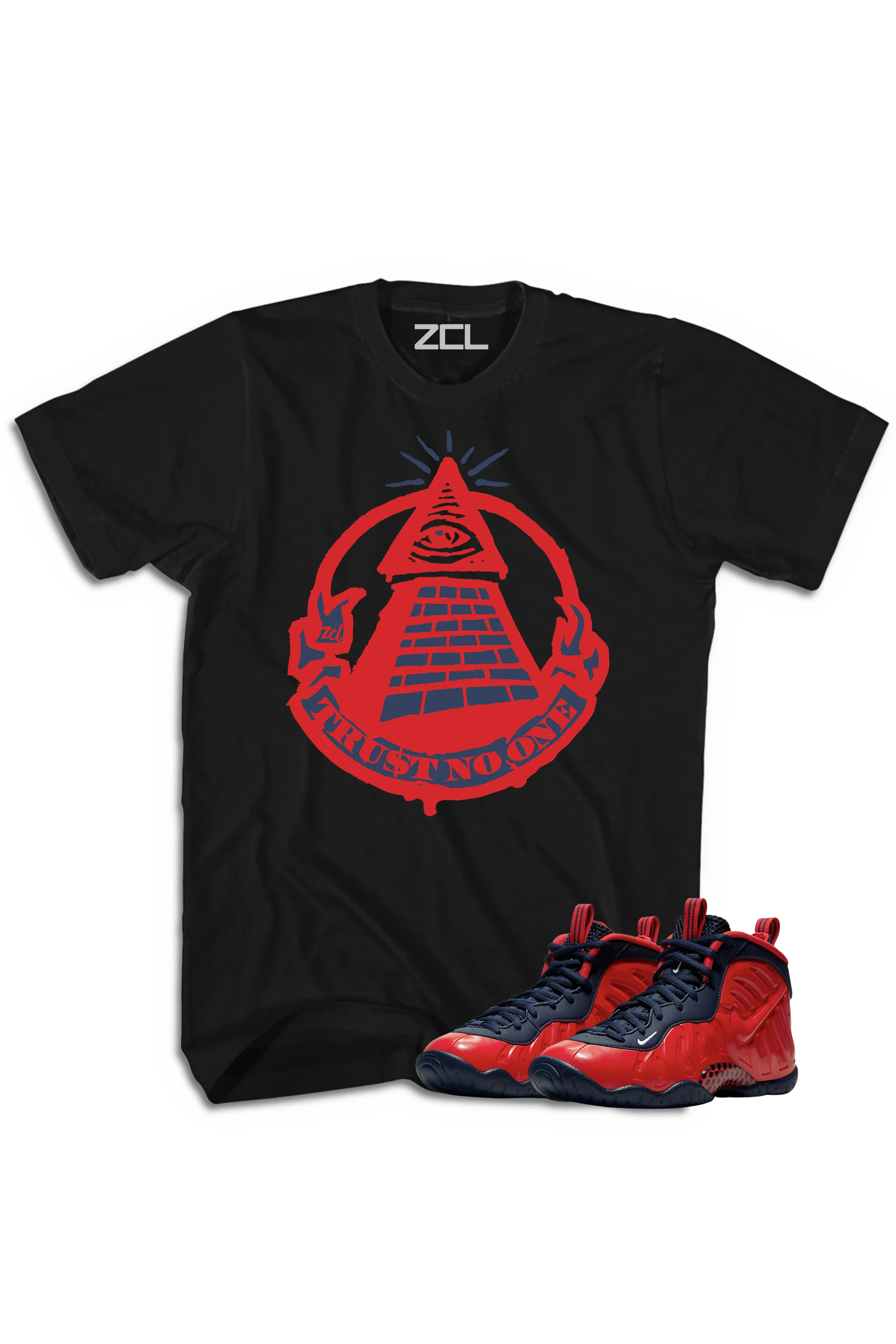 Nike Air Foamposite Pro USA "Trust No One" Tee (Crimson)