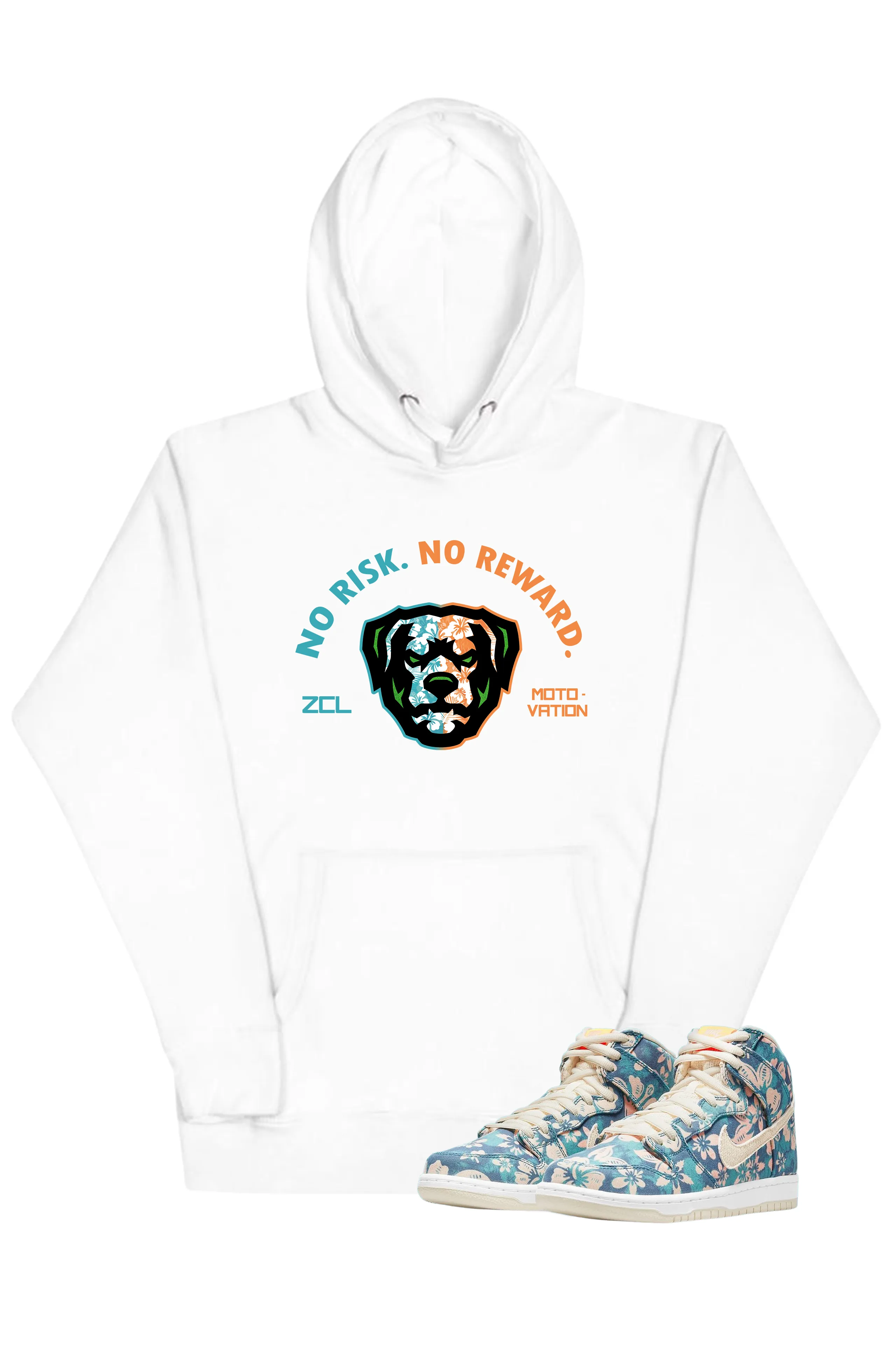 Nike SB Dunk High "No Risk No Reward" Hoodie (Hawaii)