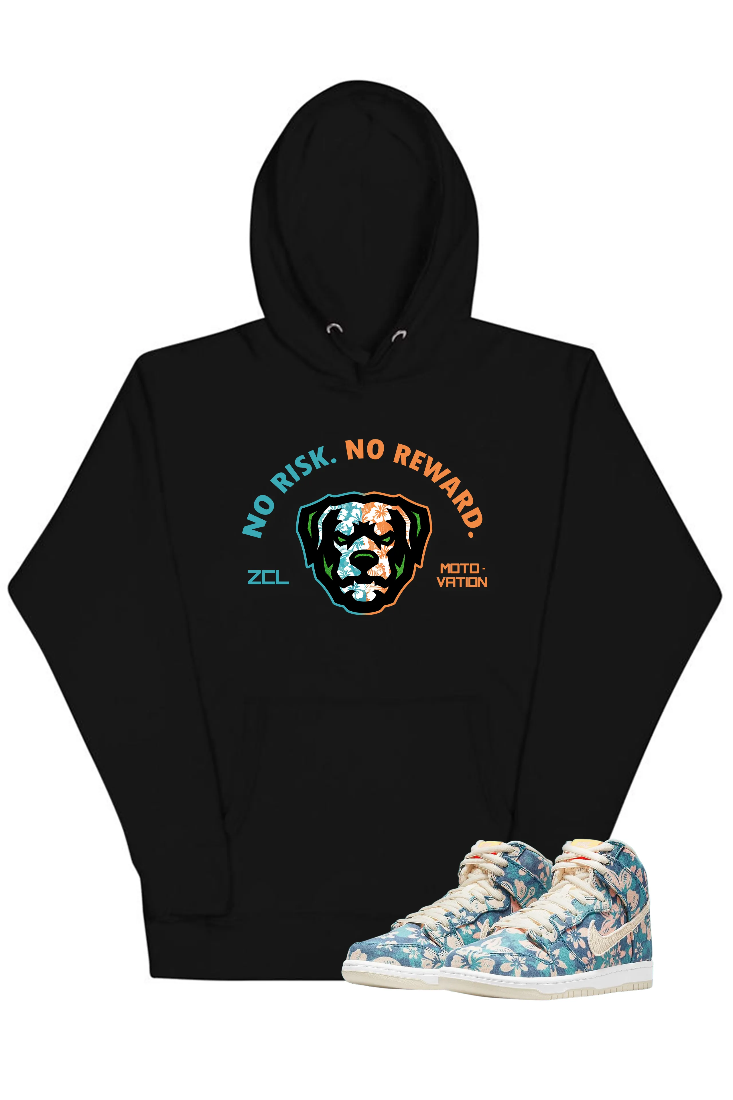 Nike SB Dunk High "No Risk No Reward" Hoodie (Hawaii)