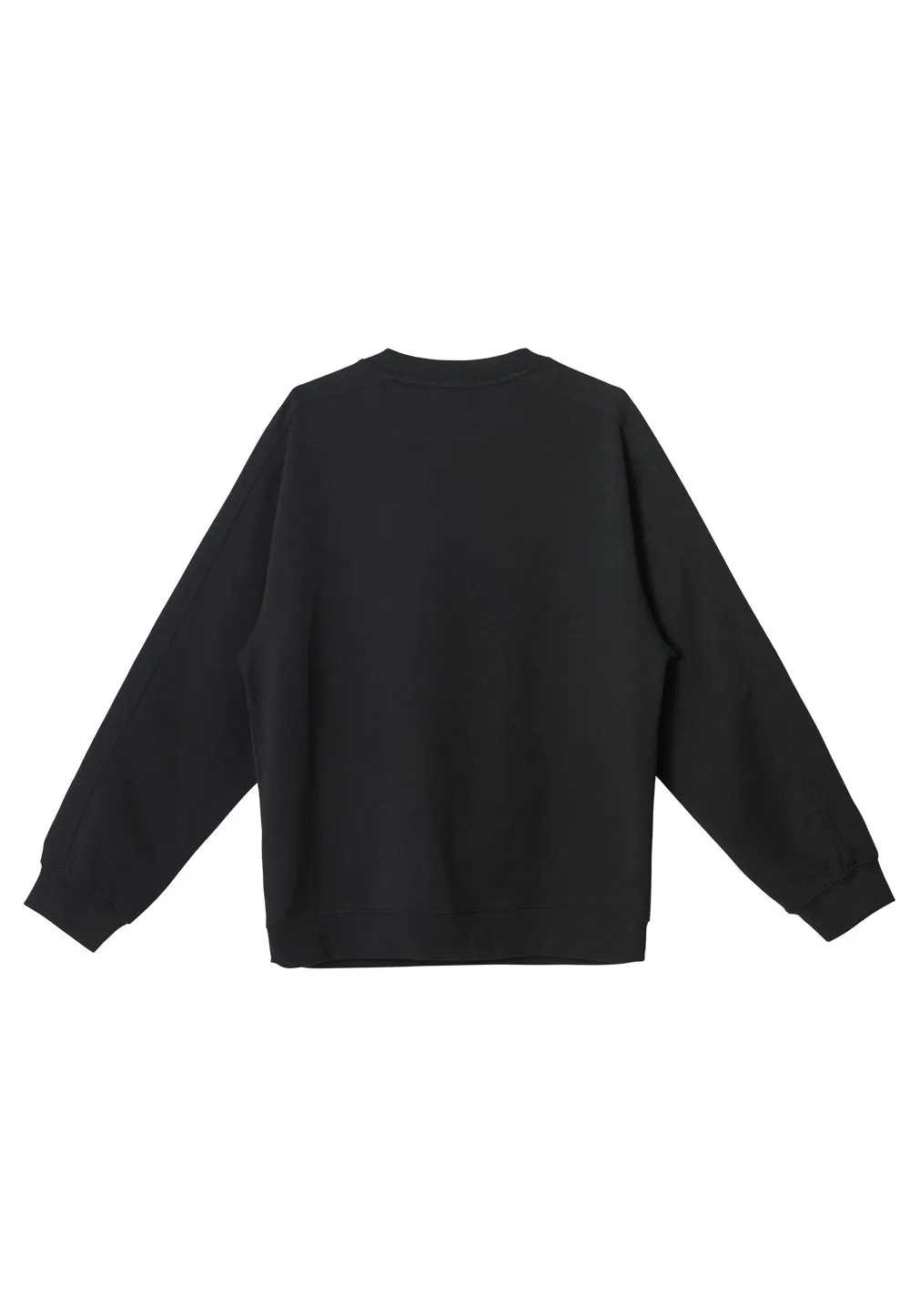 Oblique pocket sweatshirt black