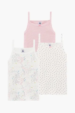 Petit Bateau 3-pack Girls Cami Undershirts (Size 3 left)