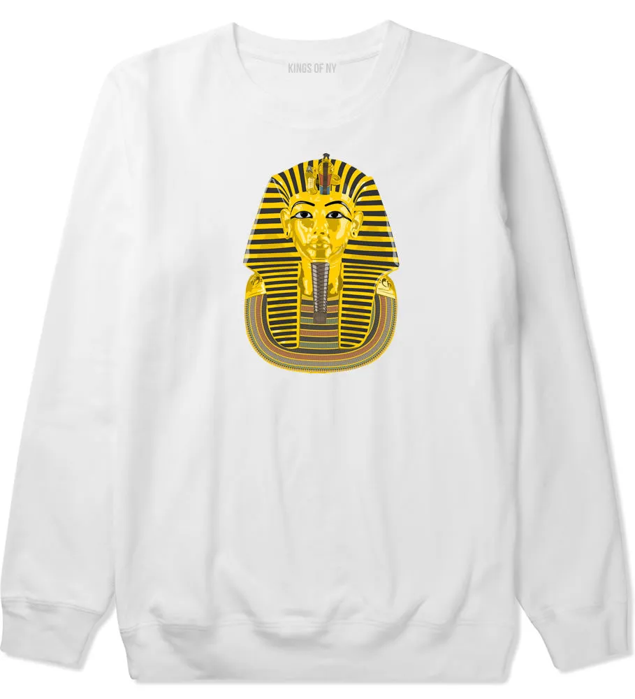 Pharaoh Egypt Gold Egyptian Head Boys Kids Crewneck Sweatshirt