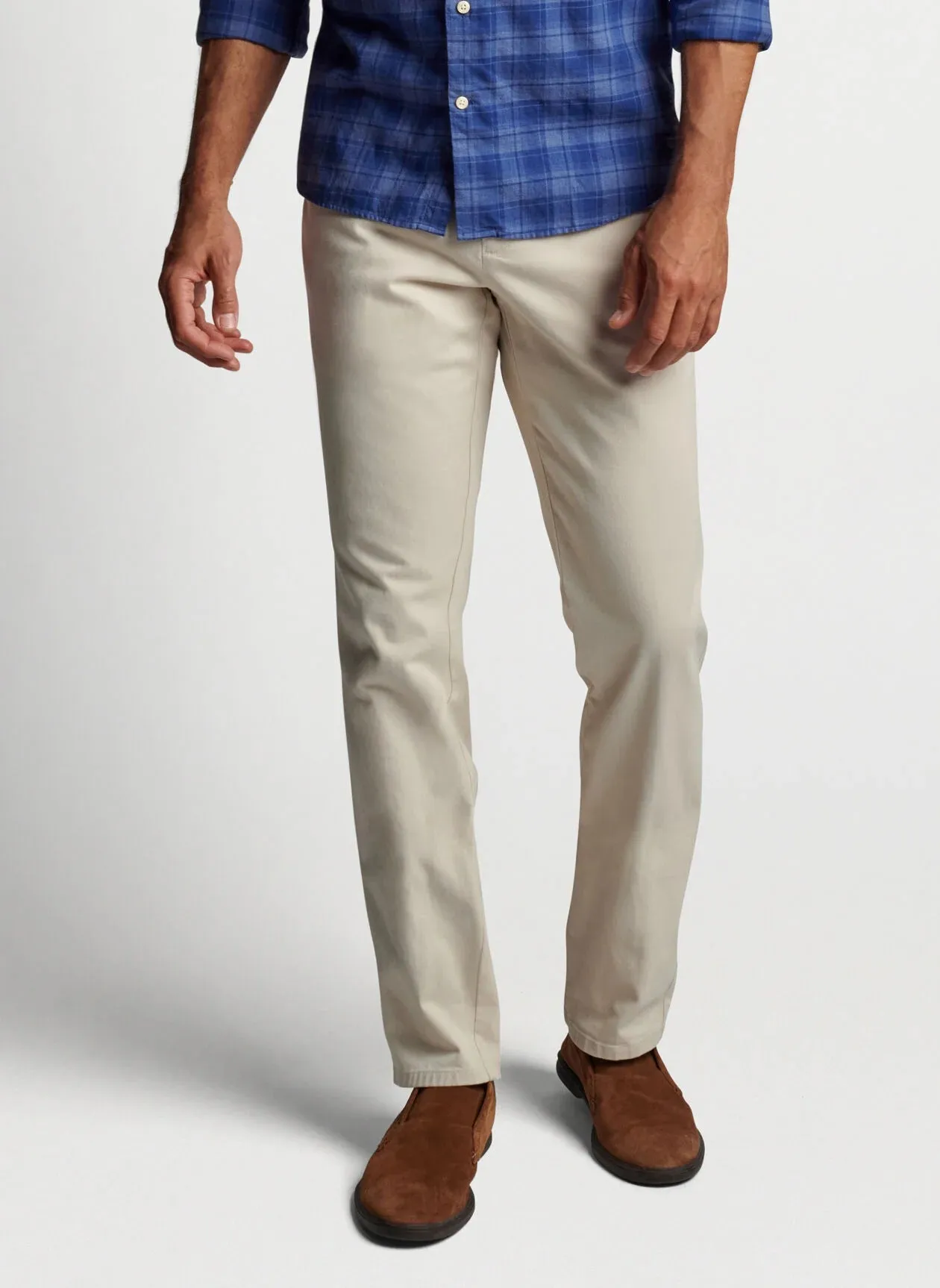 PILOT TWILL FLAT-FRONT PANT - STONE