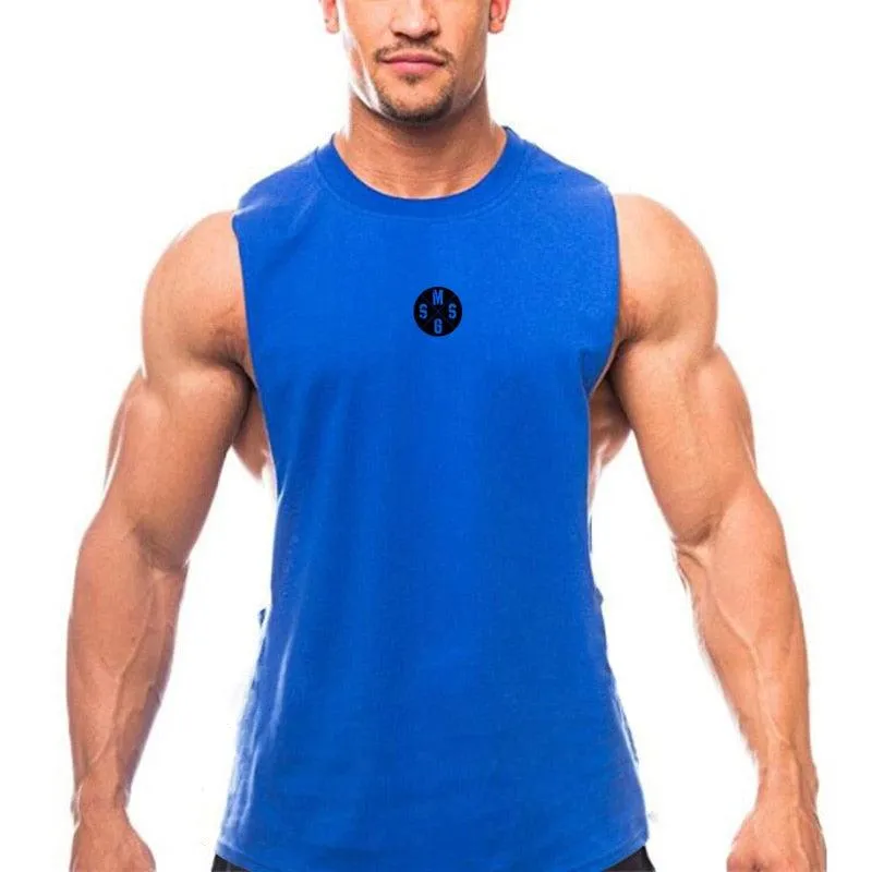 Real Muscle guys Mens Casual Loose Fitness Tank Tops -Male Summer Open side Sleeveless Active Muscle Shirts Vest Undershirts (TM7)(1U101)(1U100)