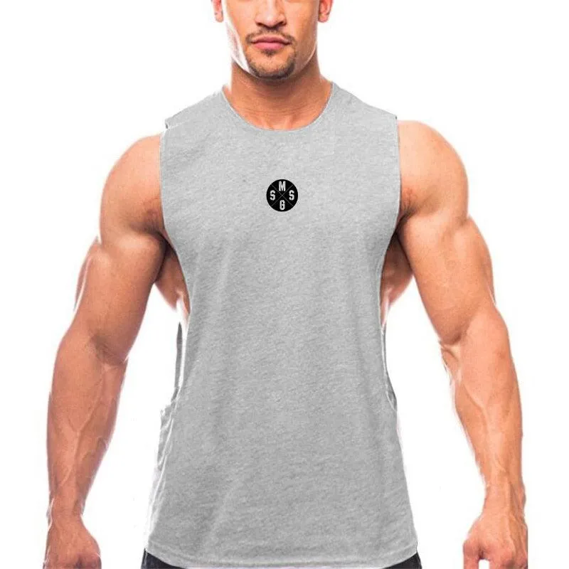 Real Muscle guys Mens Casual Loose Fitness Tank Tops -Male Summer Open side Sleeveless Active Muscle Shirts Vest Undershirts (TM7)(1U101)(1U100)