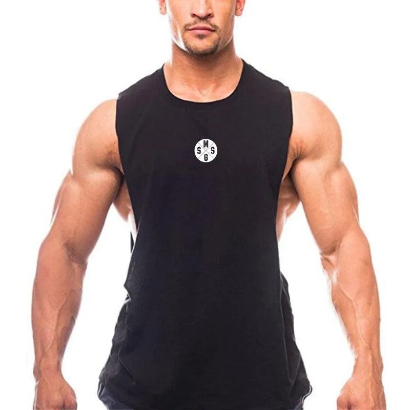 Real Muscle guys Mens Casual Loose Fitness Tank Tops -Male Summer Open side Sleeveless Active Muscle Shirts Vest Undershirts (TM7)(1U101)(1U100)