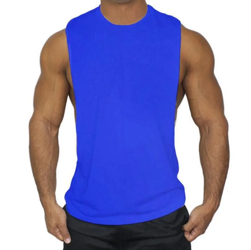 Real Muscle guys Mens Casual Loose Fitness Tank Tops -Male Summer Open side Sleeveless Active Muscle Shirts Vest Undershirts (TM7)(1U101)(1U100)