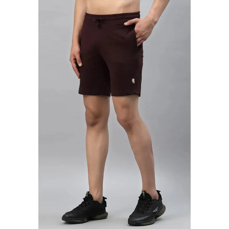 Red Tape Men Maroon Activewear Shorts