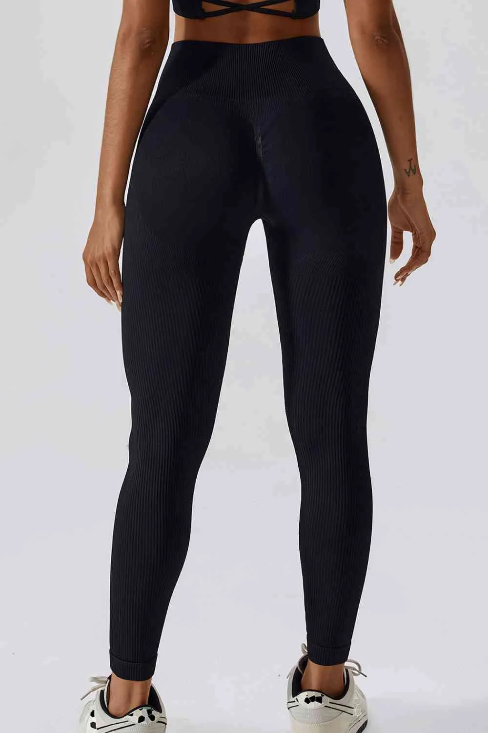 Slim Fit Wide Waistband Long Sports Leggings