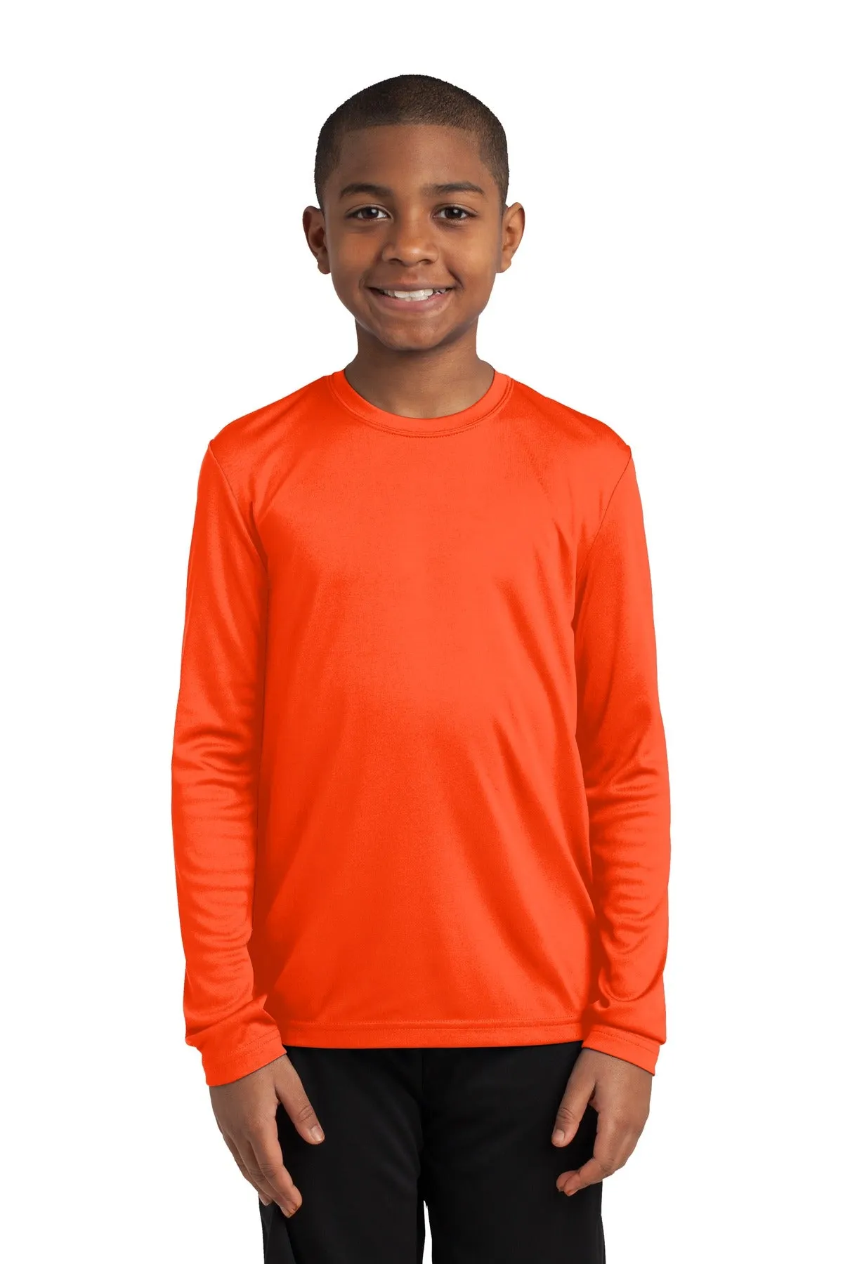 Sport-Tek® Youth Long Sleeve PosiCharge® Competitor™ Tee. YST350LS