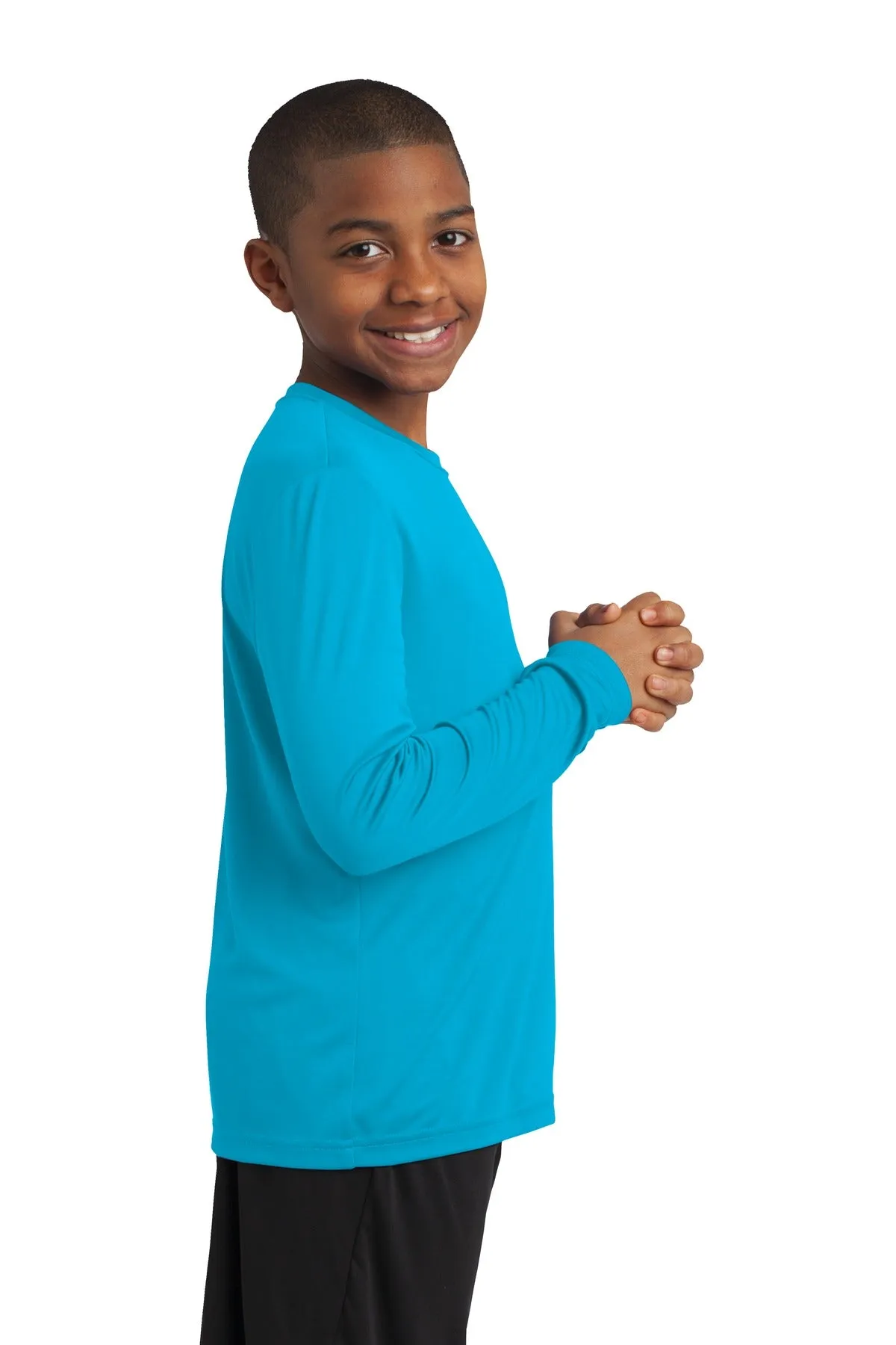 Sport-Tek® Youth Long Sleeve PosiCharge® Competitor™ Tee. YST350LS