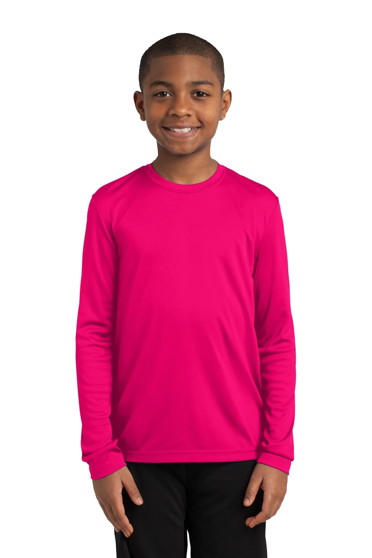 Sport-Tek® Youth Long Sleeve PosiCharge® Competitor™ Tee. YST350LS