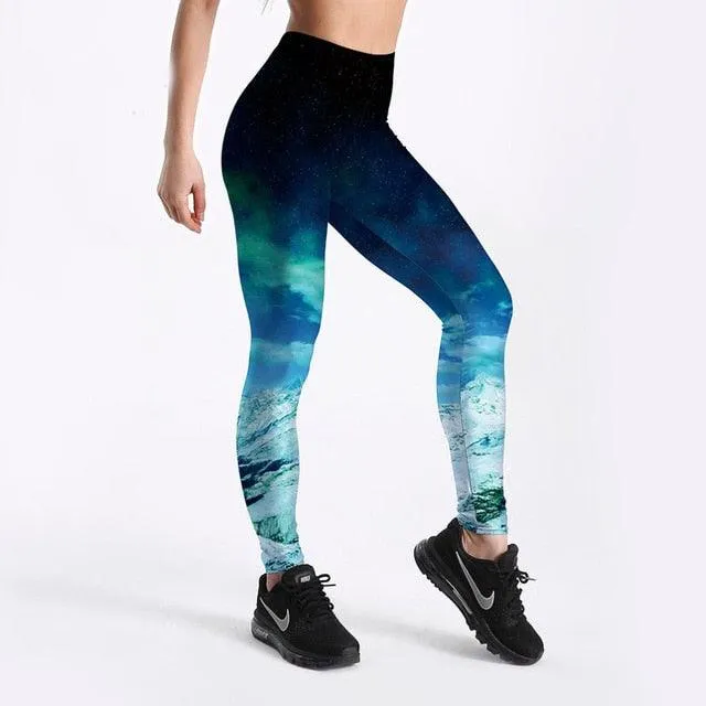 Summer Trending Different Styles Women Hot Leggings - Digital Print Ice & Snow Fitness Sexy Leggings (D24)(D31)(BAP)(TBL)