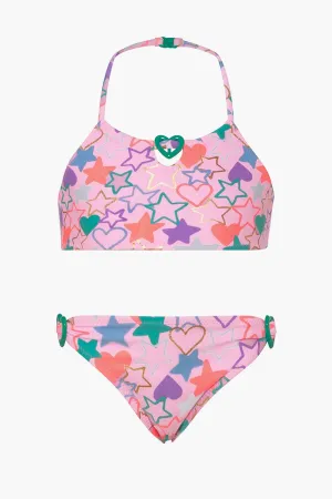 Sunuva Beaded Heart Girls Swim Set