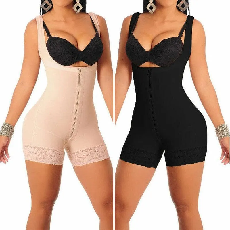 Trending Fajas Latex Body Shaper -  Surgery Girdle Slimming Under-bust Corset  Butt Lifter (FHW1)