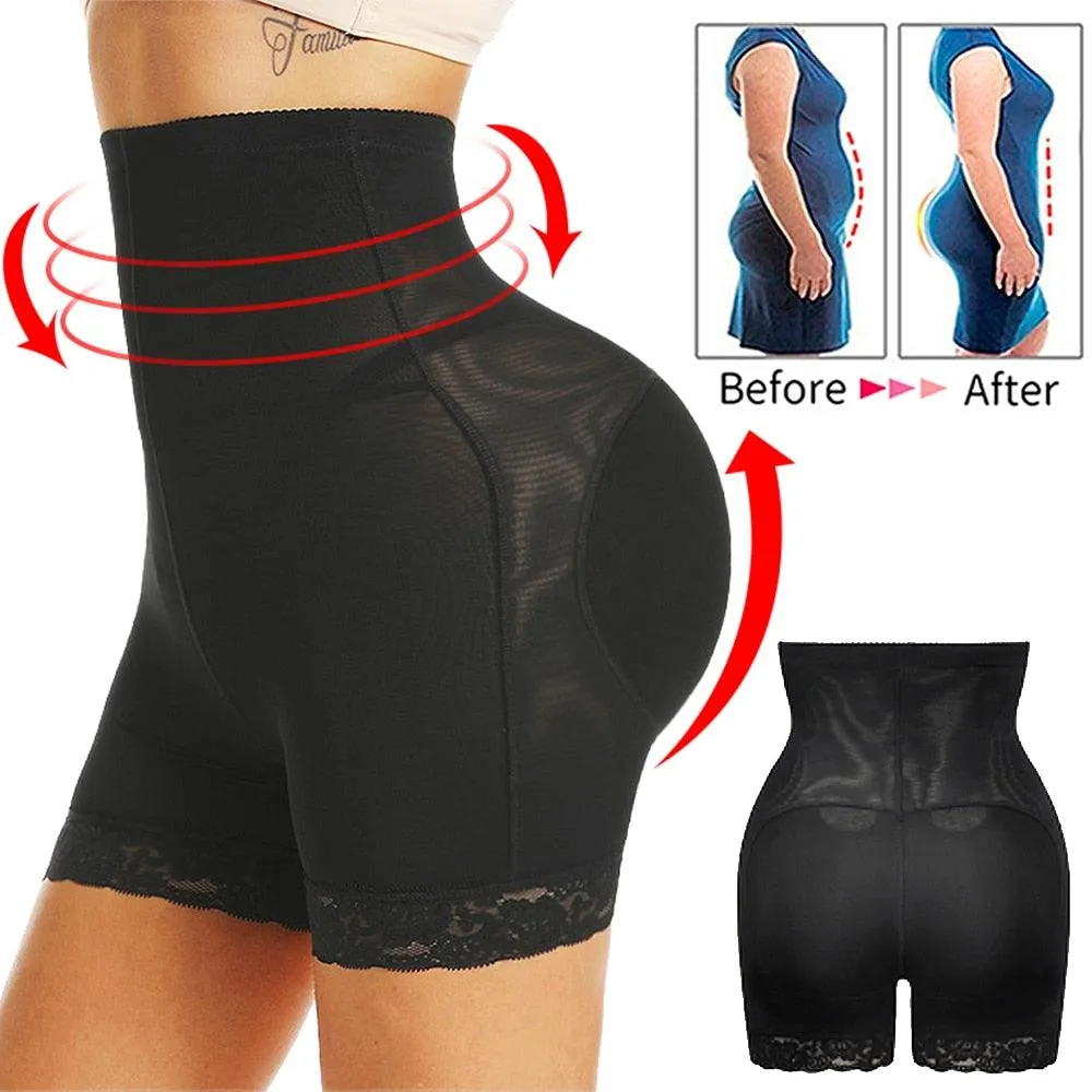 Trending Womens Butt and Hip Enhancer Booty Padded Underwear Panties Body Shaper Seamless Butt Lifter Panty Boyshorts Shapewear (FH)(FHW1)(1U31)(1U24)