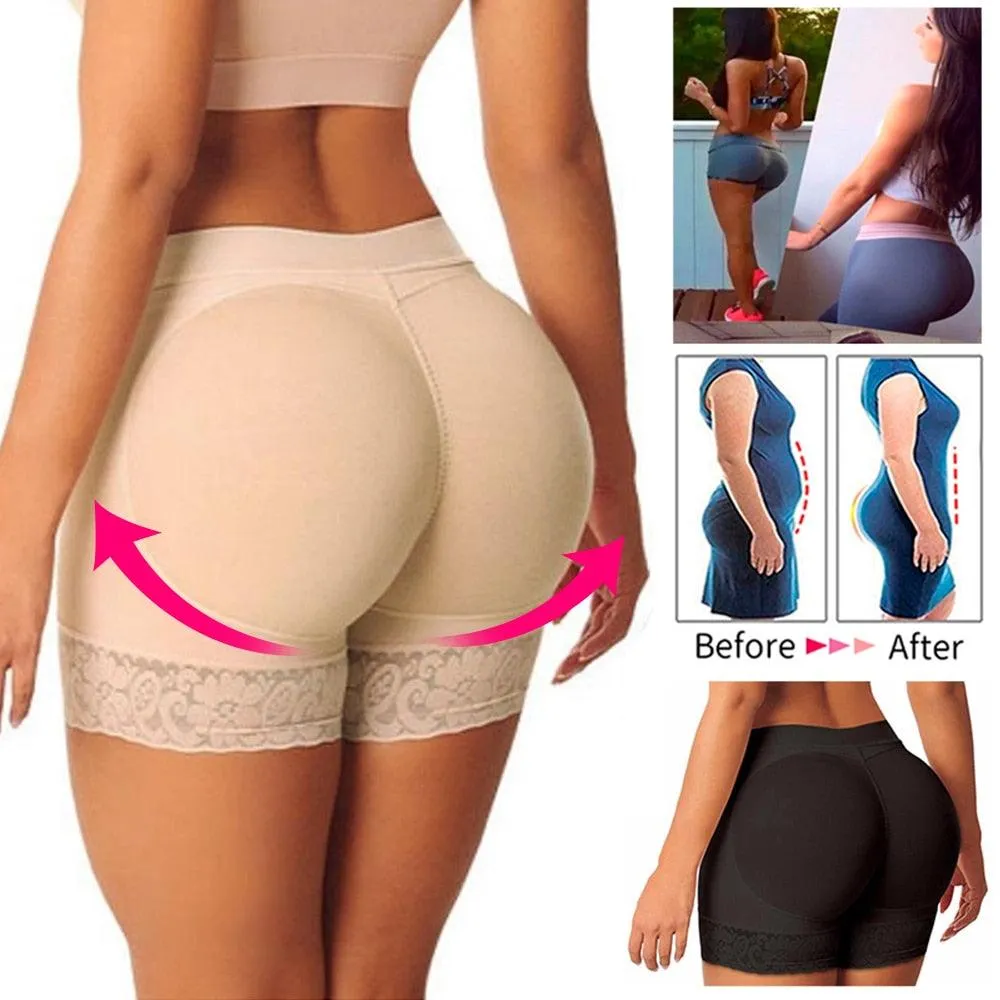 Trending Womens Butt and Hip Enhancer Booty Padded Underwear Panties Body Shaper Seamless Butt Lifter Panty Boyshorts Shapewear (FH)(FHW1)(1U31)(1U24)