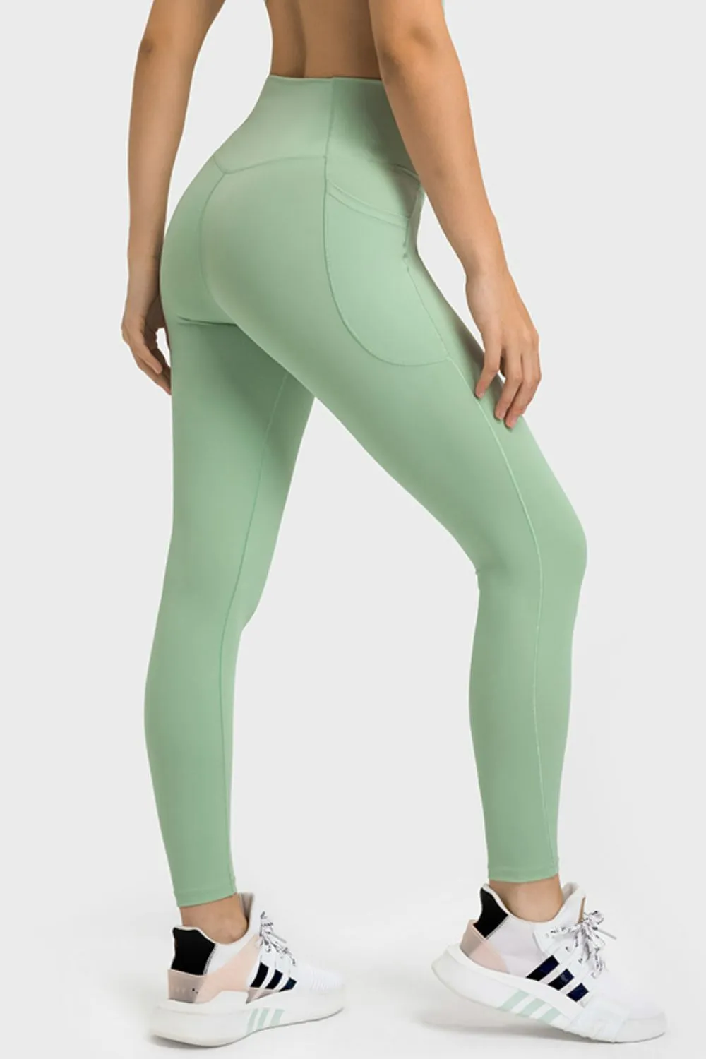 V-Waist Yoga Leggings with Pockets (TBL) T