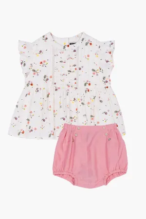 Velveteen Marigold Baby Girls Set - Floral