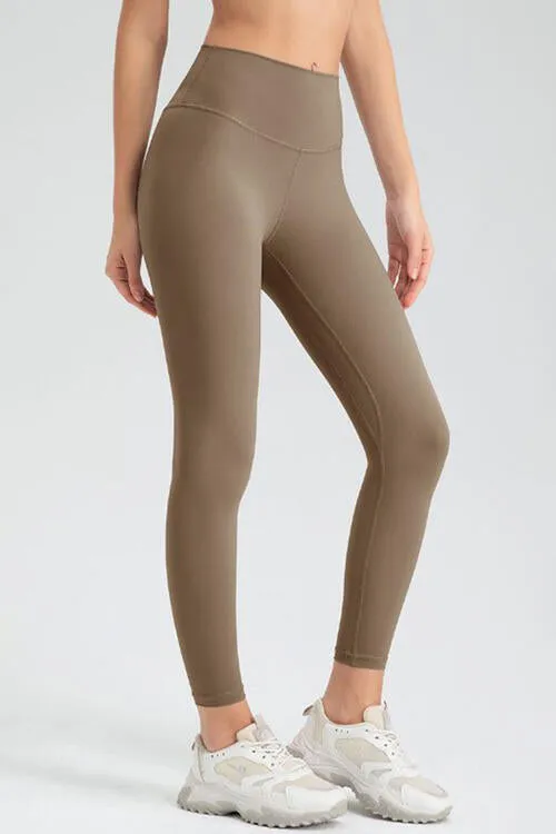 Wide Waistband Slim Fit Active Leggings