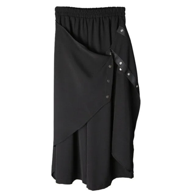 Women's Layered Pants Black