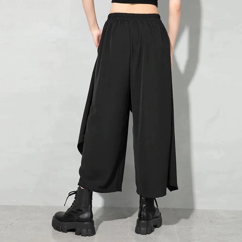 Women's Layered Pants Black